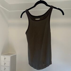 We The Free Dark Green Tank Top